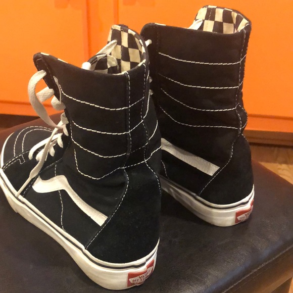 Women’s sk8 high vans black size 7 - Picture 6 of 6